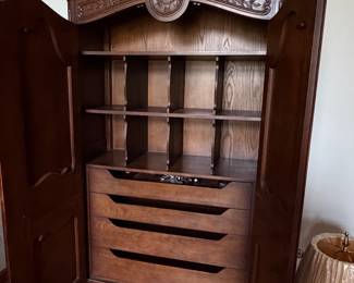 large vintage wardrobe - great for display - unfortunately doesn't close fully