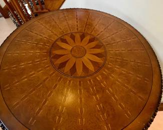 Monarch for Century Round entry table with inlay 48"round x 37”h