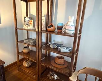 vintage wood shelves