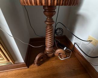 vintage twist wood side table