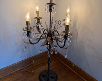 Arhaus 5 light candelabra style table lamp
