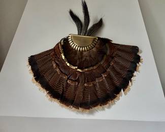large wild turkey feather fan