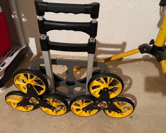 heavy duty folding cart - flood lights - other typical basement & garage items