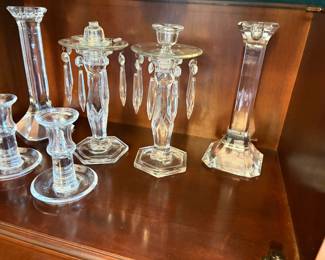 crystal candlesticks