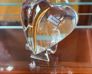 Baccarat crystal heart