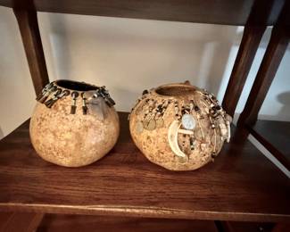 Native American gourd bowls