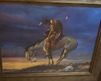 vintage Native American themed art