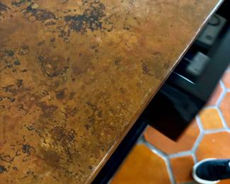 Arhaus Cobrizo hammered copper top sideboard 56L x 21D x 36H