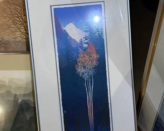vintage forest print