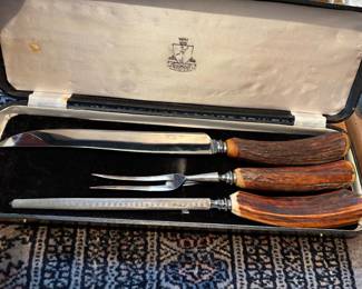 vintage carving set