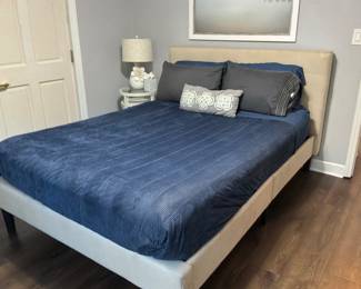 Upholstered platform bed frame 