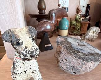 Hubley wire hair fox terrier dog