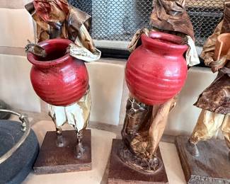 Vintage Mexican Paper Mache Folk Art Sculptures 