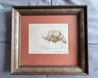 A. Hinojosa signed artwork