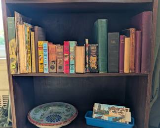 Vintage books and postcards