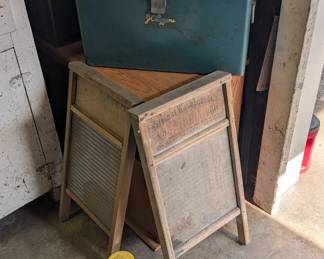 Antique glass washboards