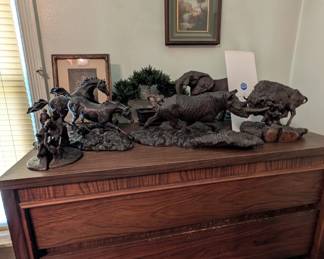 Bronze statues