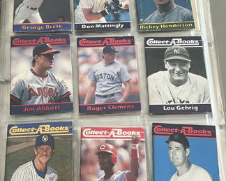 Lot 9: Collect-a-books Baseball 1990 Gehrig, Ted Williams
