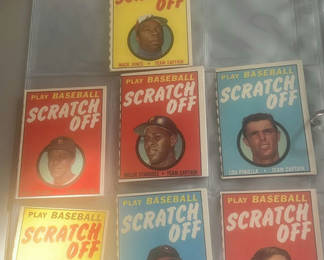 Lot 12: 7 Topps Baseball Scratch off Cards 1970 Willie Stargell Tom Seaver