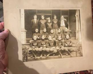 Lot 163: Cabinet Photo 1910 Of The Quaker Athletic Association High School Champions Pennsylvania