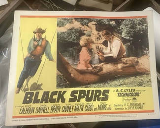 Lot 46: 10 Movie Lobby Cards 1950s And 1960s Westerns Lon Chaney