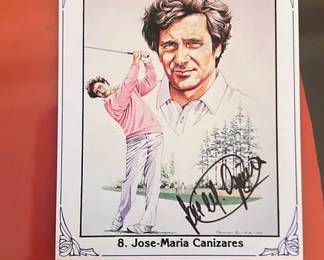 Lot 103: Autograph Golf Card, Jose-Maria Canizares