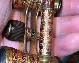 Lot 79: Set Of Emile Busch Antique Fancy Decorated Opera Glasses