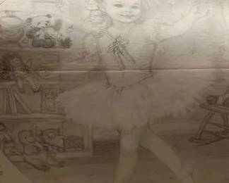 Lot 100: Elaine Gignilliat Artist Sketch For Danbury Mint Plate