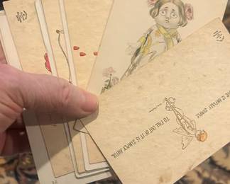 Lot 194: 10 Earley Love Cupid Postcards 1900–1910 Grace Harlow