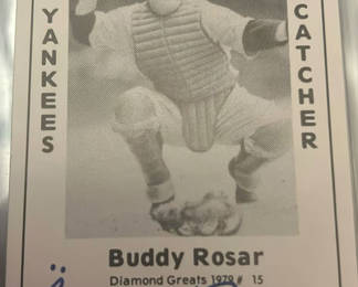 Lot 43: NY Yankees Autographed Baseball Card Buddy Rosar