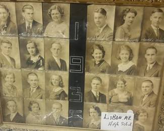 Lot 190: Lisbon Maine Class Of 1935 Photo Yearbook