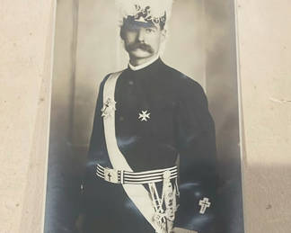 Lot 52: Early Studio Knight’s Templar Photo Portrait