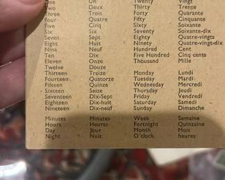Lot 117: WWII Military Translation Phrases Pocket Guide