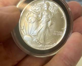 Lot 178: 1988 Walking Liberty BU US Silver Dollar
