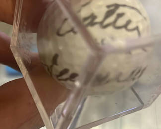 Lot 32: Liselotte Neumann Game Used Golfball LGPA Swiss Player