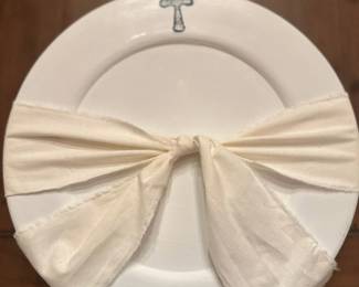 Shabby Chic Cross Wooden Plate Sets.