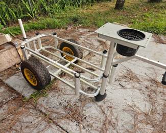 Beach fishing cart 