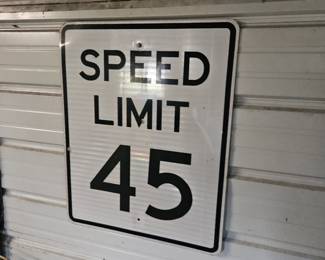 45 limit sign $50