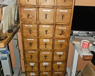 24 compartments  solid wood  $250