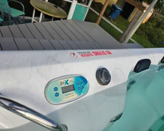 This swim spa is still available from ACL. We had two weeks ago in Palm Bay. It works great measures 6 ft wide, 12 ft long, 6 plus ft tall comes with the artificial wood decking and a lid. We believe it is a 220 it must be removed at your own expense, so we lowered the price to $5,000