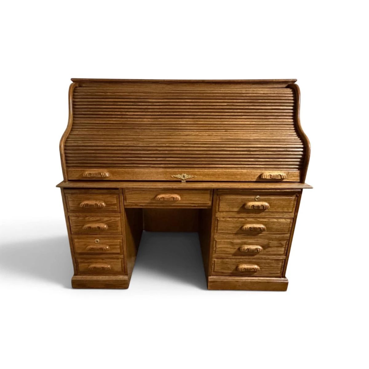 Oak Roll Top Desk