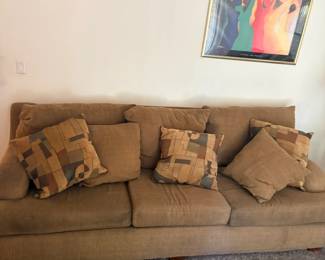 Tan fabric couch $50