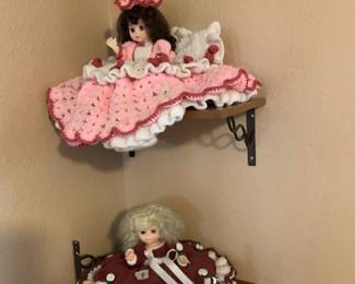 Hand made bed dolls
