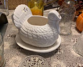 Cute turkey gravy boat