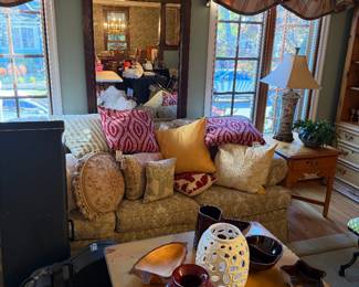 Couch, living room accessories 