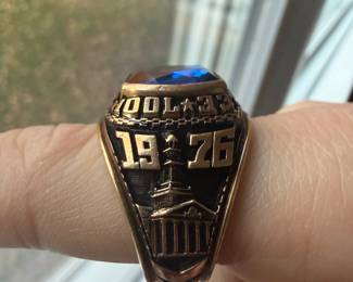 Gold Fort Lee High School Ring