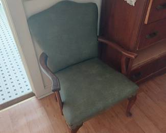 Old green chair