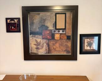 3pc mahogany picture set $20