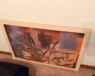 Whitewash framed picture $10