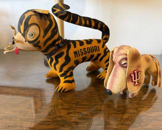 Vintage 1940s–1950s University of Missouri Felt Tiger Mascot Doll